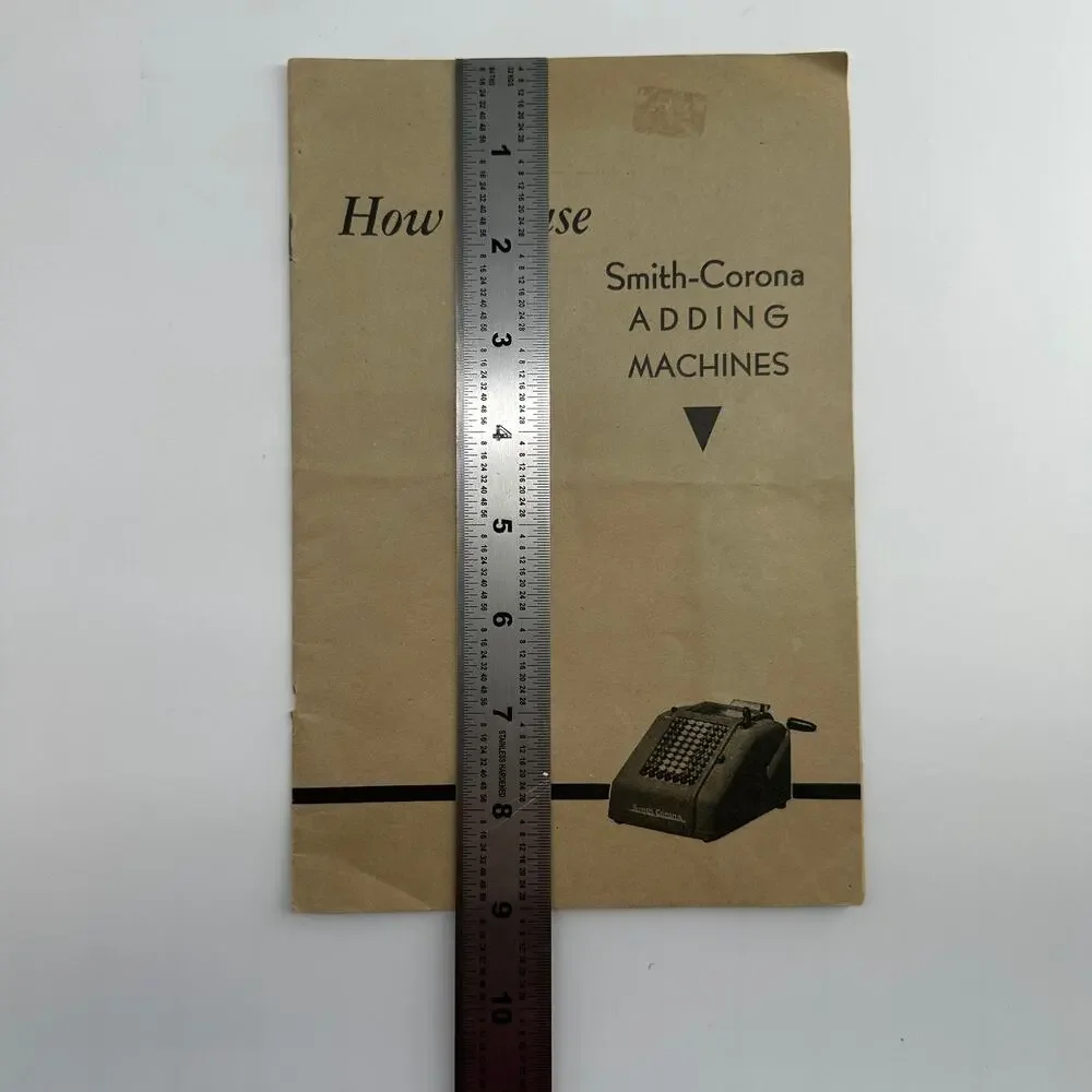 1950 Smith Corona Adding Machine Manual How to Use Vintage Calculator Guide
